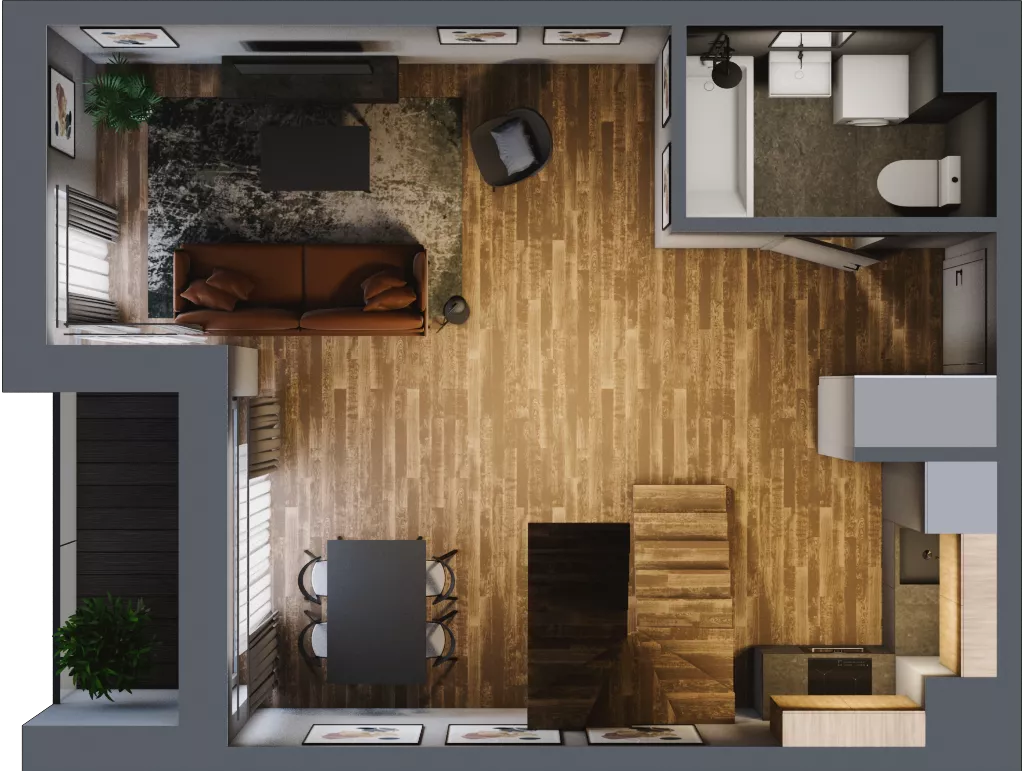 3 pokoje, mieszkanie 62,85 m², piętro 2, oferta nr 13/24, ASFALTOWA 13, Wrocław, Wojszyce, Krzyki, ul. Asfaltowa 13