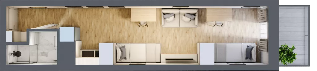 1 pokój, mieszkanie 25,61 m², piętro 5, oferta nr 6.M.09, Żegiestowska, Wrocław, Gaj, Krzyki, ul. Żegiestowska 3