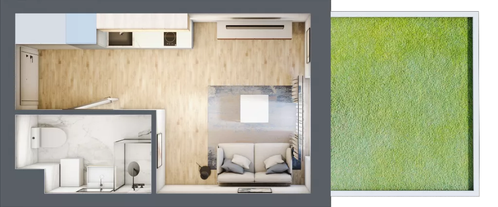 1 pokój, lokal inwestycyjny 20,01 m², parter, oferta nr B3/0/7, MONTANO - lokale inwestycyjne, Polanica-Zdrój, al. Zwycięzców