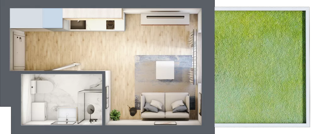 1 pokój, lokal inwestycyjny 19,75 m², parter, oferta nr B3/0/5, MONTANO - lokale inwestycyjne, Polanica-Zdrój, al. Zwycięzców