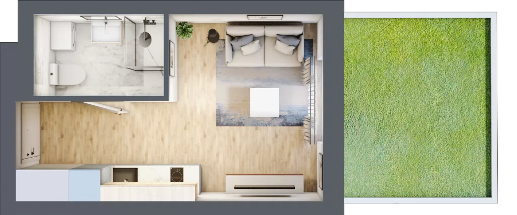 1 pokój, lokal inwestycyjny 19,75 m², parter, oferta nr B3/0/6, MONTANO - lokale inwestycyjne, Polanica-Zdrój, al. Zwycięzców