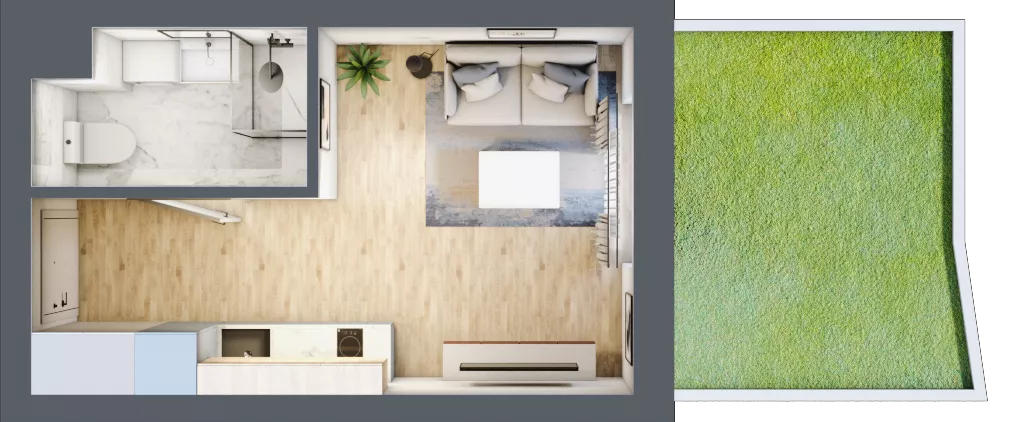 1 pokój, lokal inwestycyjny 19,89 m², parter, oferta nr B4/0/7, MONTANO - lokale inwestycyjne, Polanica-Zdrój, al. Zwycięzców
