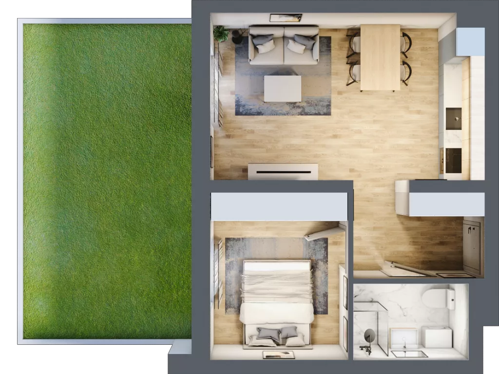 2 pokoje, lokal inwestycyjny 40,61 m², parter, oferta nr B4/0/14, MONTANO - lokale inwestycyjne, Polanica-Zdrój, al. Zwycięzców