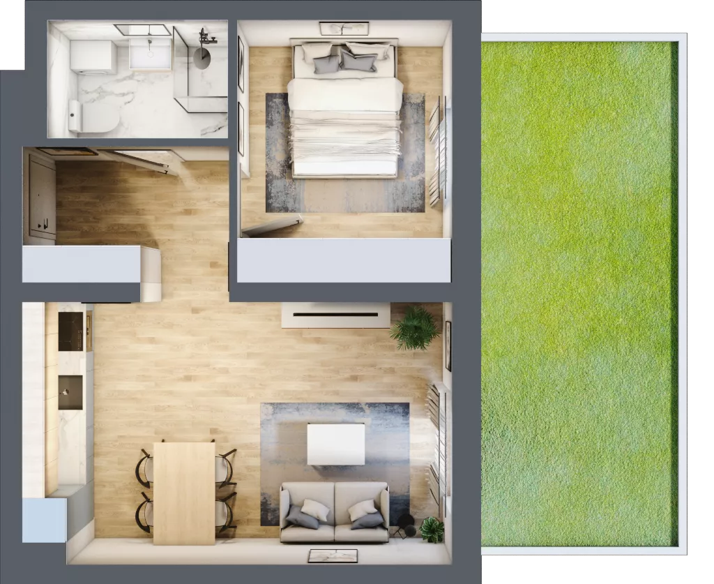 2 pokoje, lokal inwestycyjny 40,42 m², parter, oferta nr B4/0/8, MONTANO - lokale inwestycyjne, Polanica-Zdrój, al. Zwycięzców