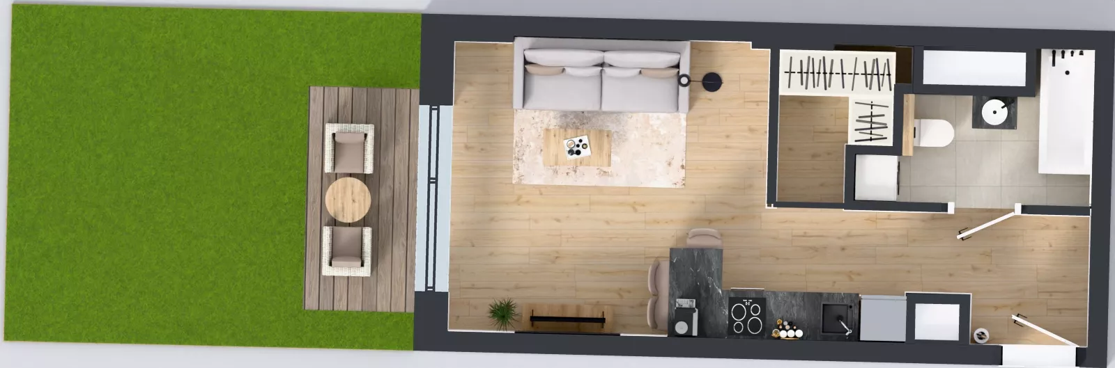 1 pokój, mieszkanie 31,03 m², parter, oferta nr 1.C.0.02, Murapol Forum, Łódź, Śródmieście, ul. Targowa