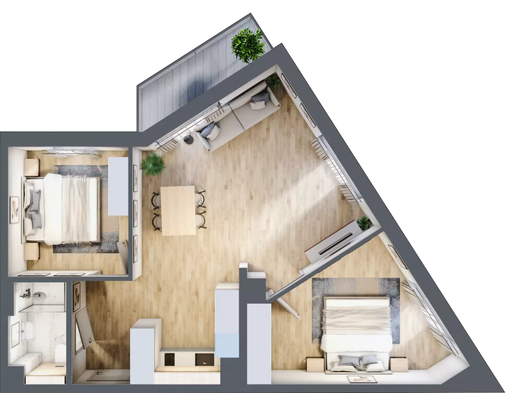 3 pokoje, apartament 61,60 m², piętro 5, oferta nr L539, Bel Mare Home, Międzyzdroje, ul. Nowomyśliwska