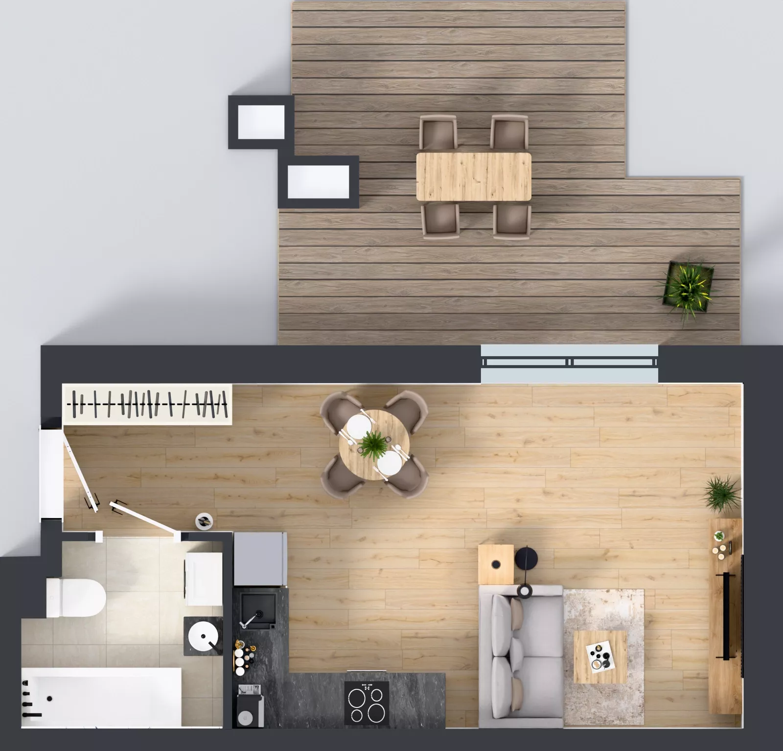 1 pokój, mieszkanie 30,34 m², piętro 2, oferta nr 3.M.32, Incepti Gaj 2, Wrocław, Gaj, Krzyki, ul. Żegiestowska 5