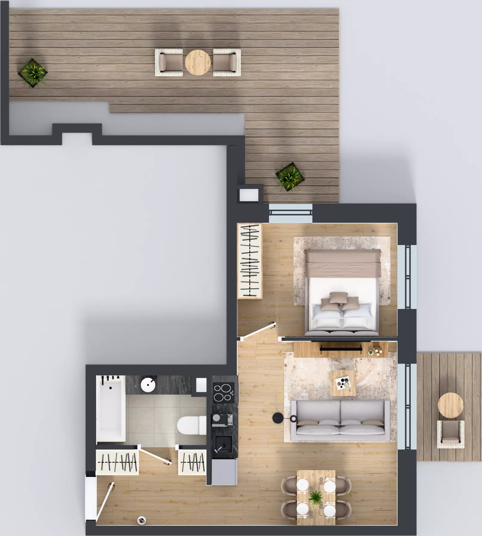 2 pokoje, mieszkanie 36,74 m², piętro 4, oferta nr 5.M.12, Incepti Gaj 2, Wrocław, Gaj, Krzyki, ul. Żegiestowska 5