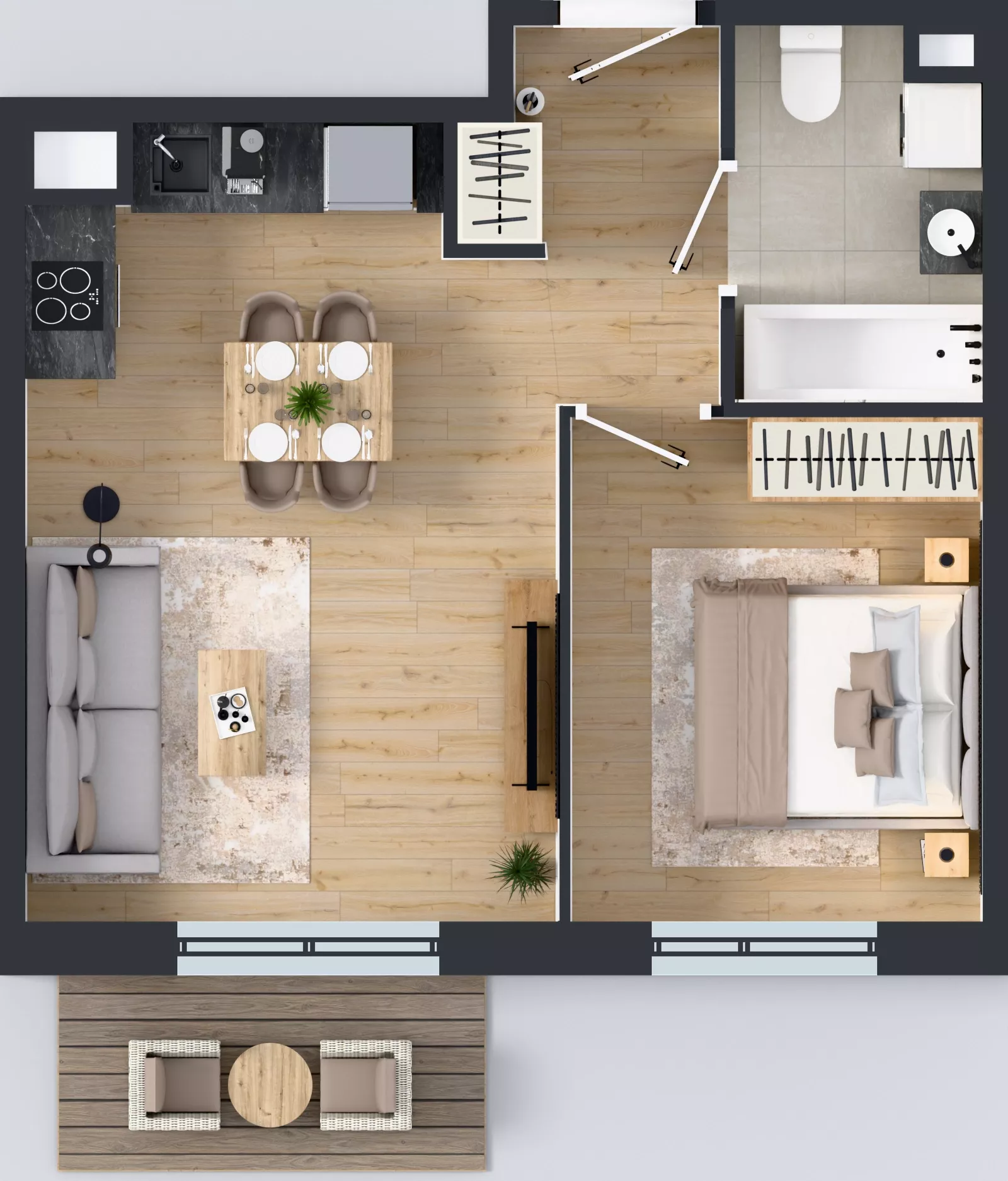 2 pokoje, mieszkanie 38,52 m², piętro 5, oferta nr A.27, Osiedle MONO, Warszawa, Białołęka, Tarchomin, ul. Odkryta 53