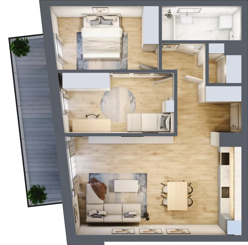 3 pokoje, mieszkanie 69,95 m², piętro 6, oferta nr VB.6.01, Vanda Park, Chorzów, Chorzów II, ul. Wandy 66