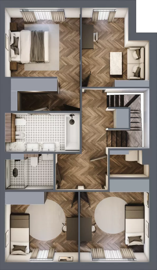 Dom 140,10 m², oferta nr A2A4, Domy u Źródła Marii, Gdynia, Wielki Kack, Wielki Kack, ul. Źródło Marii