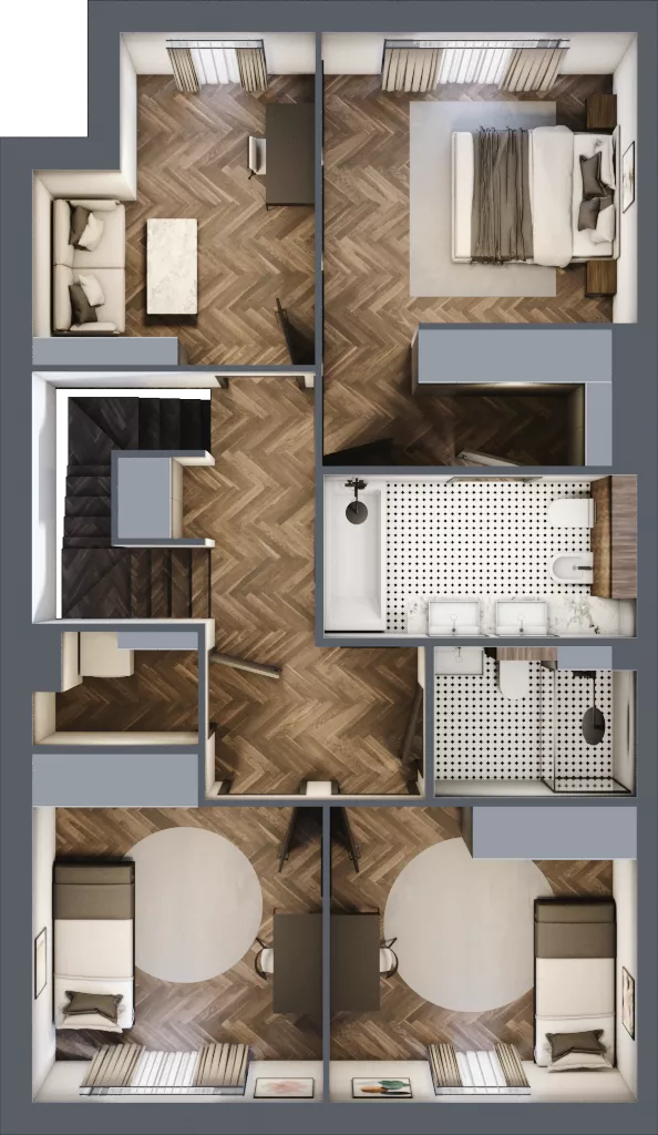 Dom 140,10 m², oferta nr B2B3, Domy u Źródła Marii, Gdynia, Wielki Kack, Wielki Kack, ul. Źródło Marii
