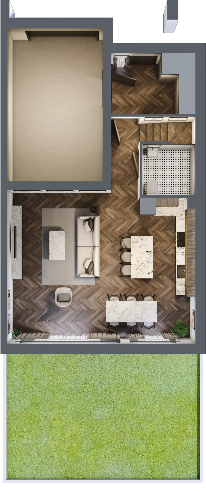 Dom 140,10 m², oferta nr C1C2, Domy u Źródła Marii, Gdynia, Wielki Kack, Wielki Kack, ul. Źródło Marii