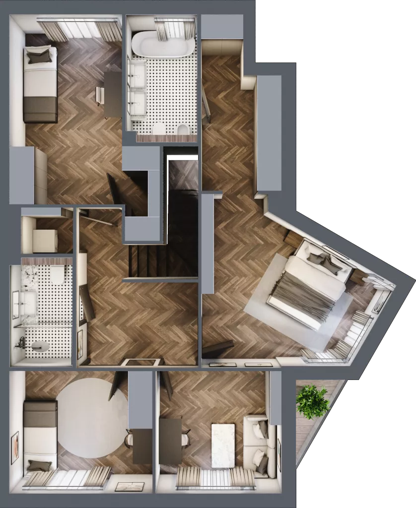 Dom 158,05 m², oferta nr C3C6, Domy u Źródła Marii, Gdynia, Wielki Kack, Wielki Kack, ul. Źródło Marii