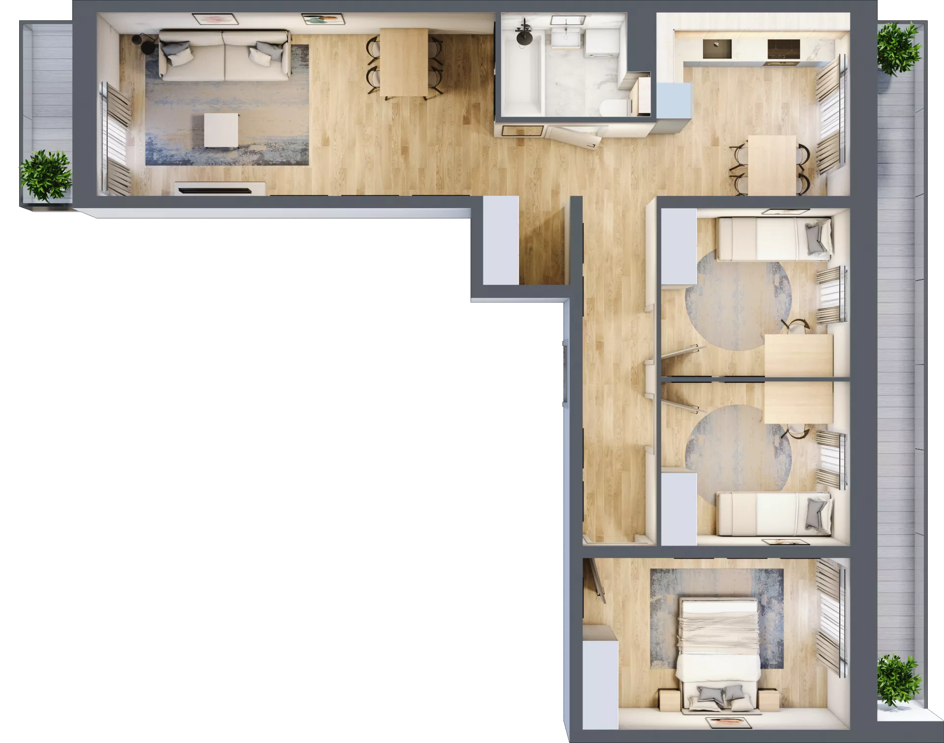 4 pokoje, mieszkanie 78,95 m², piętro 4, oferta nr LAK2M28, Lipa Piotrowska, Wrocław, Lipa Piotrowska, Psie Pole, ul. Szałwiowa 6