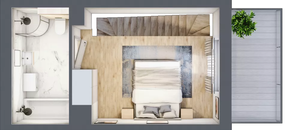 2 pokoje, apartament inwestycyjny 42,56 m², piętro 3, oferta nr MN55, Apartamenty Wypoczynkowa, Jastrzębia Góra, ul. Wypoczynkowa