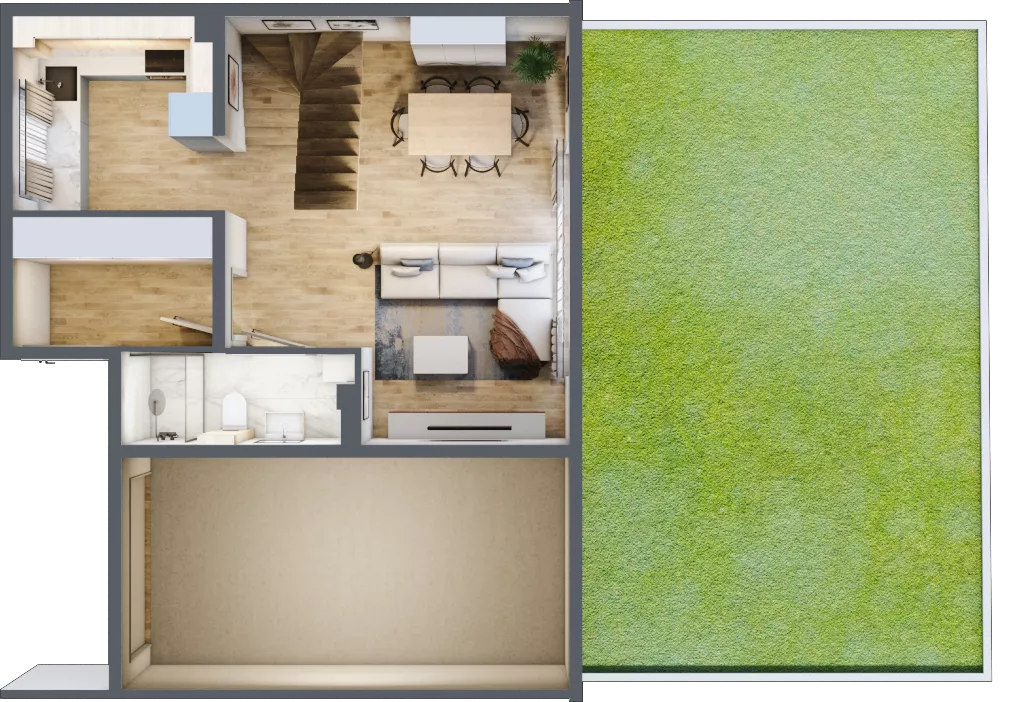 Dom 120,86 m², oferta nr B1, Majewska Domy, Warszawa, Białołęka, Brzeziny, ul. Włady Majewskiej