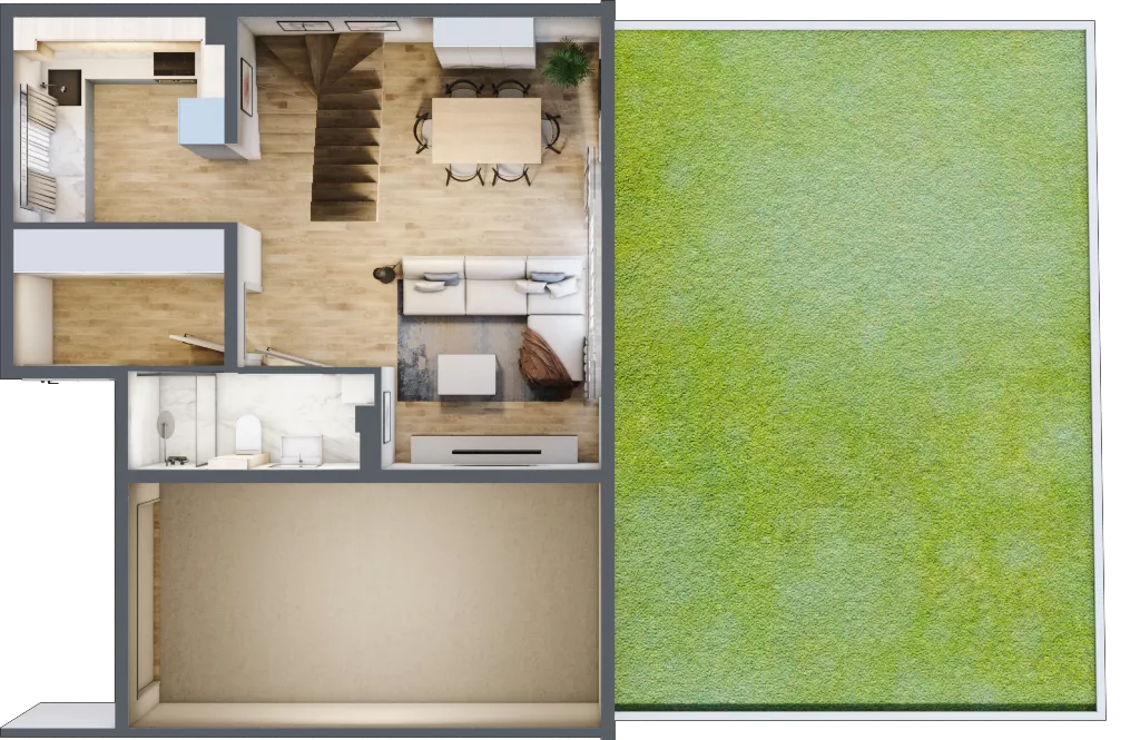 Dom 121,10 m², oferta nr E1, Majewska Domy, Warszawa, Białołęka, Brzeziny, ul. Włady Majewskiej