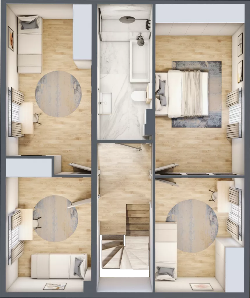 Dom 121,10 m², oferta nr F2, Majewska Domy, Warszawa, Białołęka, Brzeziny, ul. Włady Majewskiej