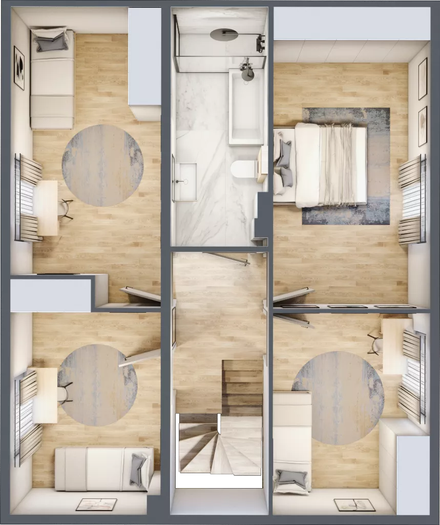 Dom 121,10 m², oferta nr E2, Majewska Domy, Warszawa, Białołęka, Brzeziny, ul. Włady Majewskiej