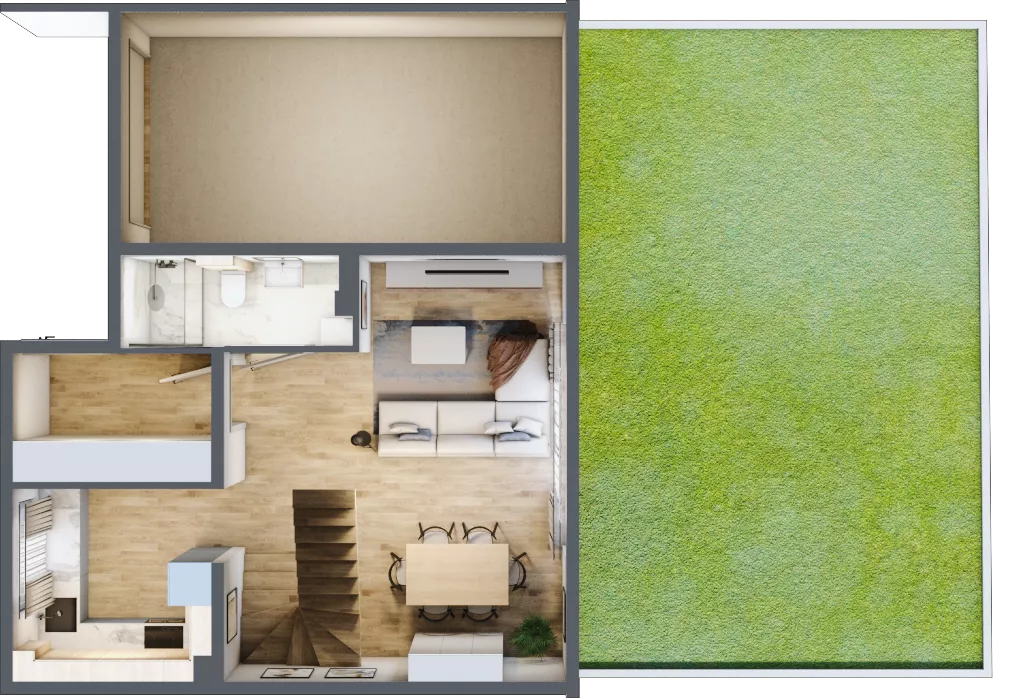 Dom 120,86 m², oferta nr B2, Majewska Domy, Warszawa, Białołęka, Brzeziny, ul. Włady Majewskiej