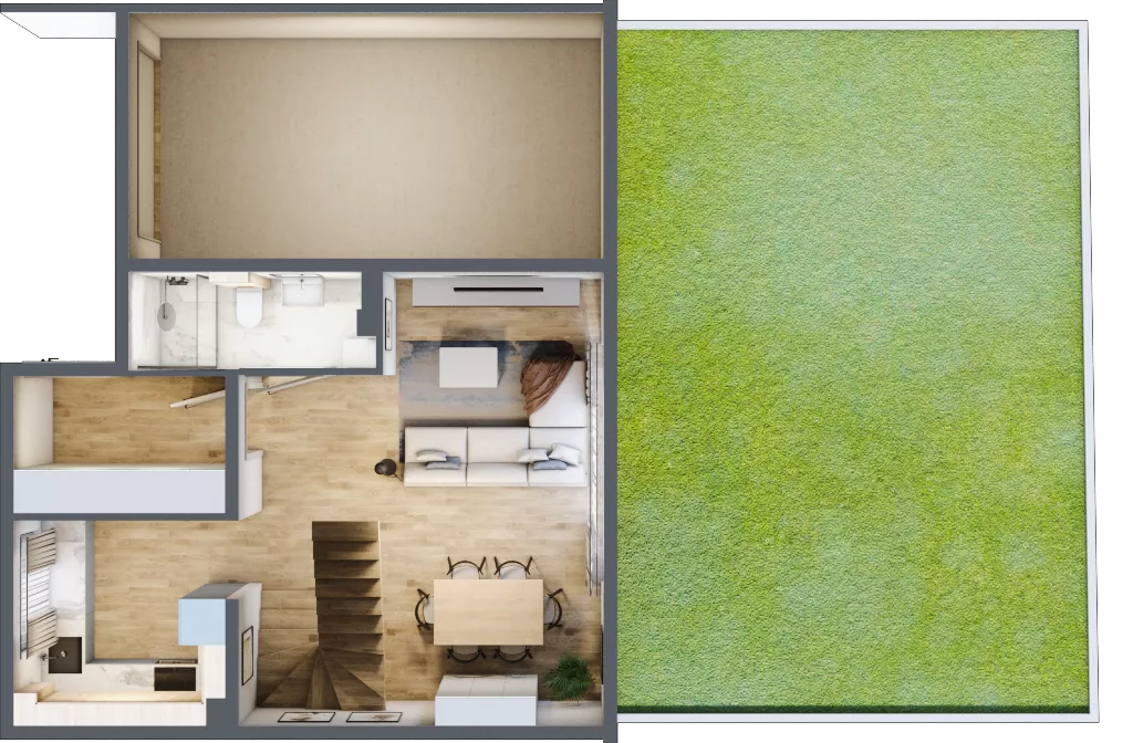 Dom 121,10 m², oferta nr D2, Majewska Domy, Warszawa, Białołęka, Brzeziny, ul. Włady Majewskiej