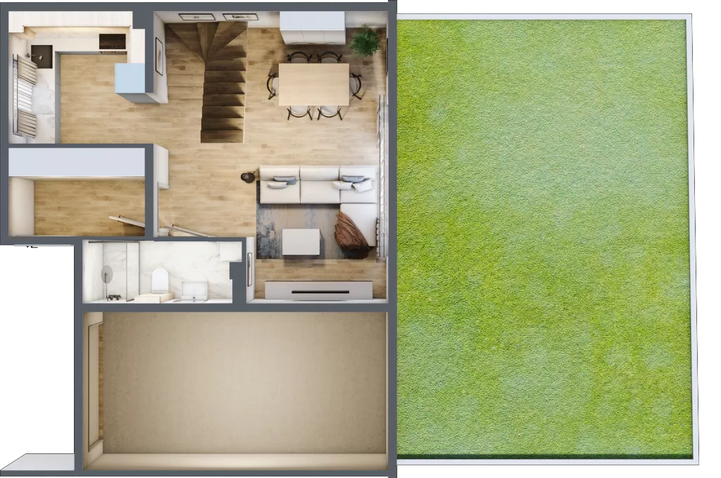 Dom 121,10 m², oferta nr D1, Majewska Domy, Warszawa, Białołęka, Brzeziny, ul. Włady Majewskiej