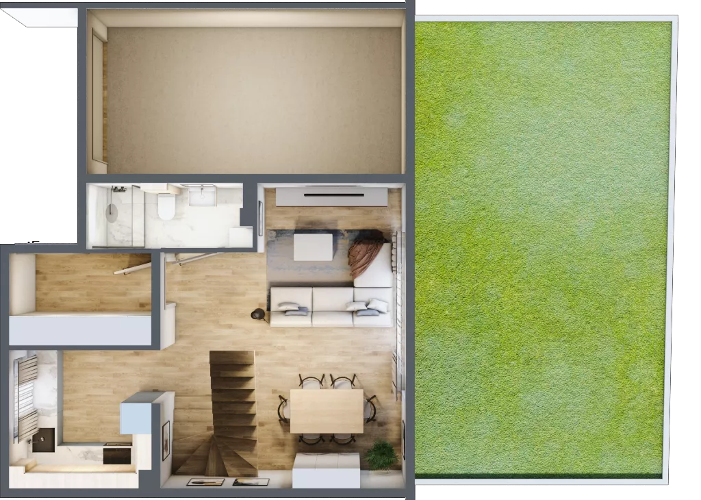 Dom 121,10 m², oferta nr H2, Majewska Domy, Warszawa, Białołęka, Brzeziny, ul. Włady Majewskiej