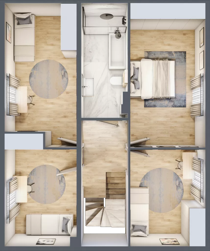 Dom 121,10 m², oferta nr H2, Majewska Domy, Warszawa, Białołęka, Brzeziny, ul. Włady Majewskiej