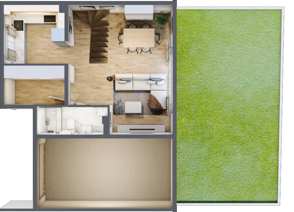 Dom 121,10 m², oferta nr I1, Majewska Domy, Warszawa, Białołęka, Brzeziny, ul. Włady Majewskiej