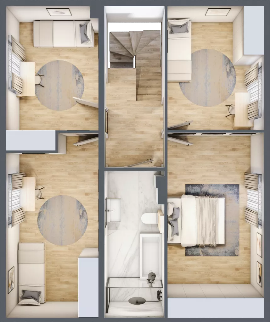 Dom 121,10 m², oferta nr I1, Majewska Domy, Warszawa, Białołęka, Brzeziny, ul. Włady Majewskiej