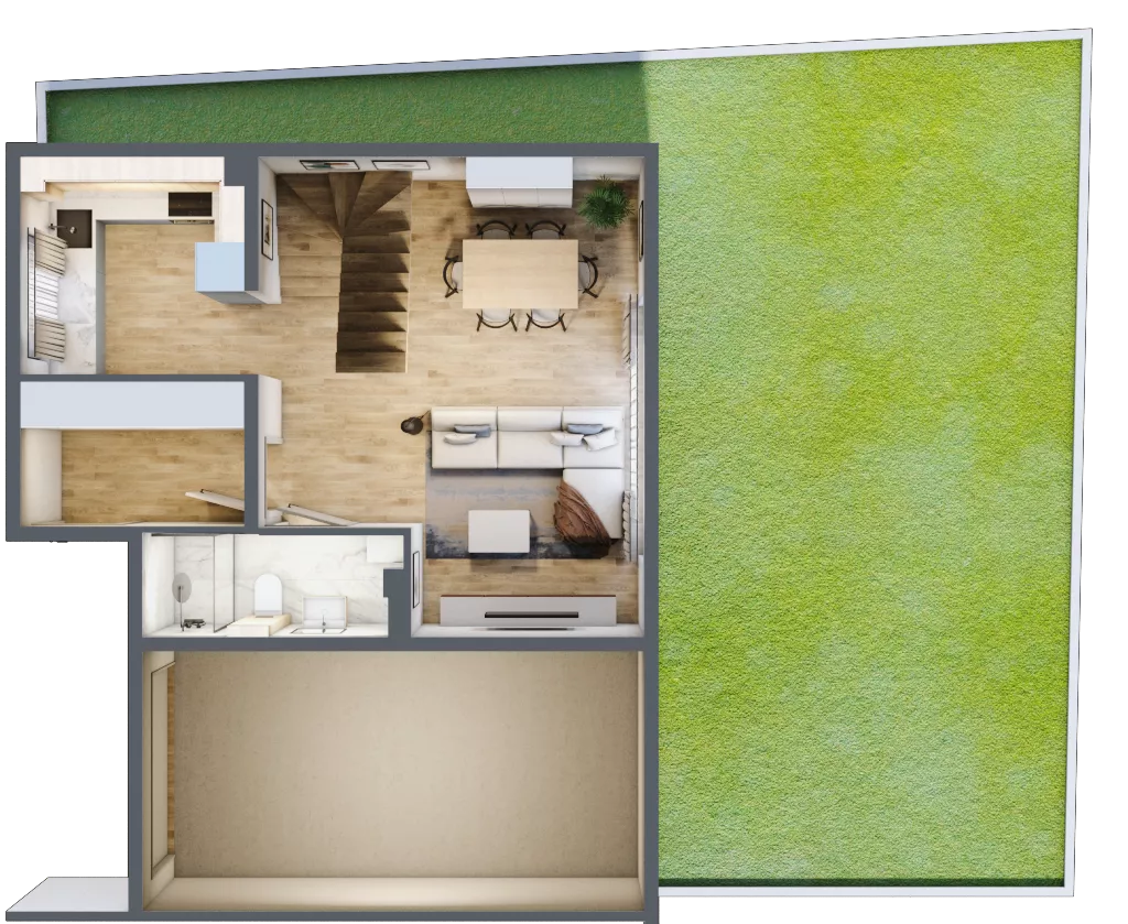 Dom 121,10 m², oferta nr H1, Majewska Domy, Warszawa, Białołęka, Brzeziny, ul. Włady Majewskiej