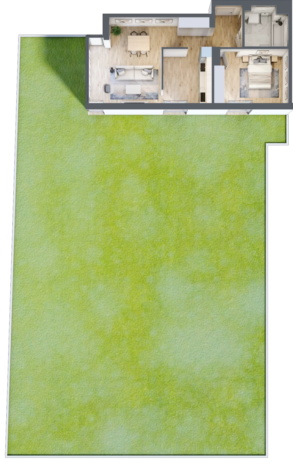 2 pokoje, mieszkanie 58,55 m², parter, oferta nr 6D0003, Jaśminowy Mokotów VI Wille Miejskie, Warszawa, Mokotów, Stegny, ul. Białego Dębu