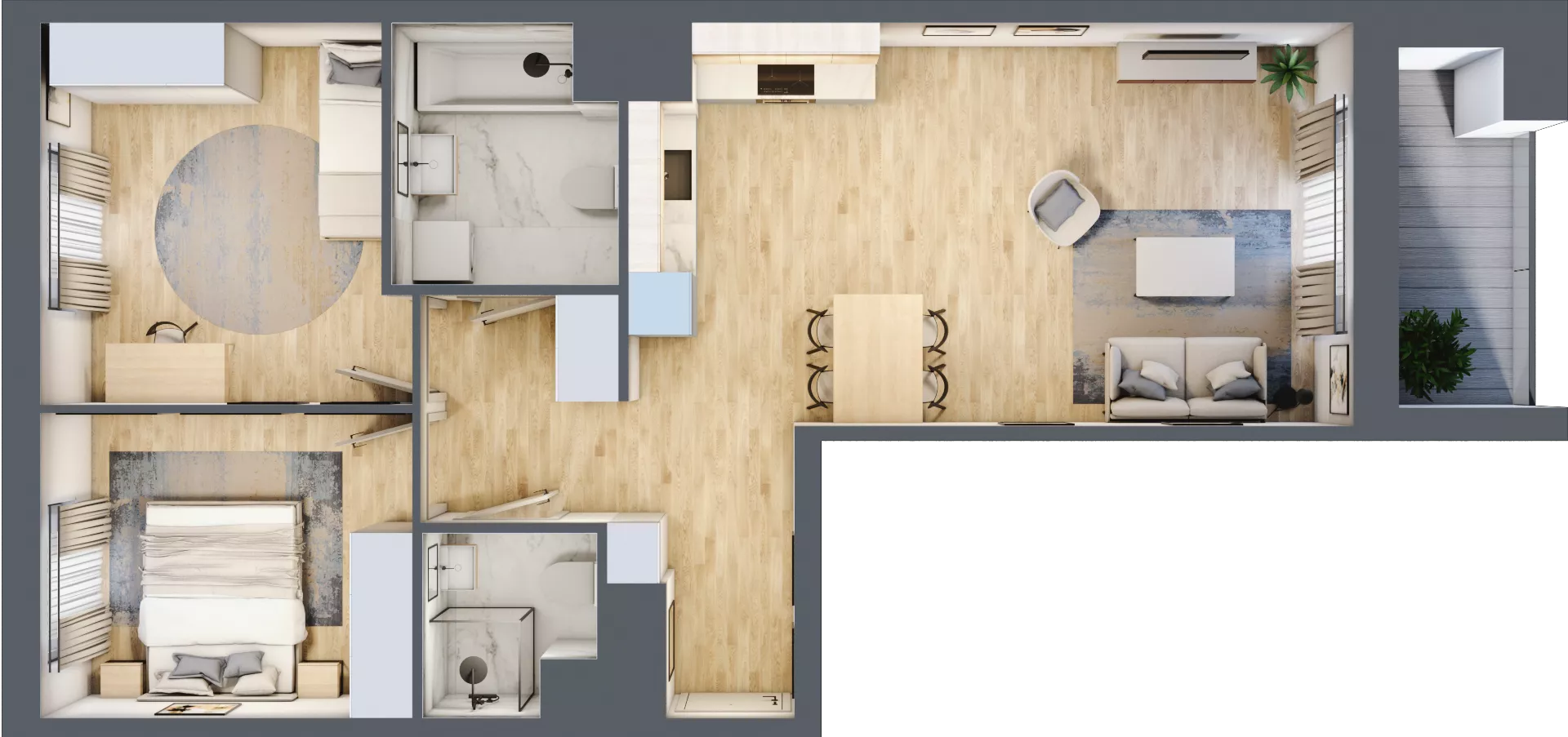 3 pokoje, mieszkanie 64,28 m², piętro 2, oferta nr AA0204, NU Warszawa Wola, Warszawa, Wola, Czyste, ul. Kolejowa