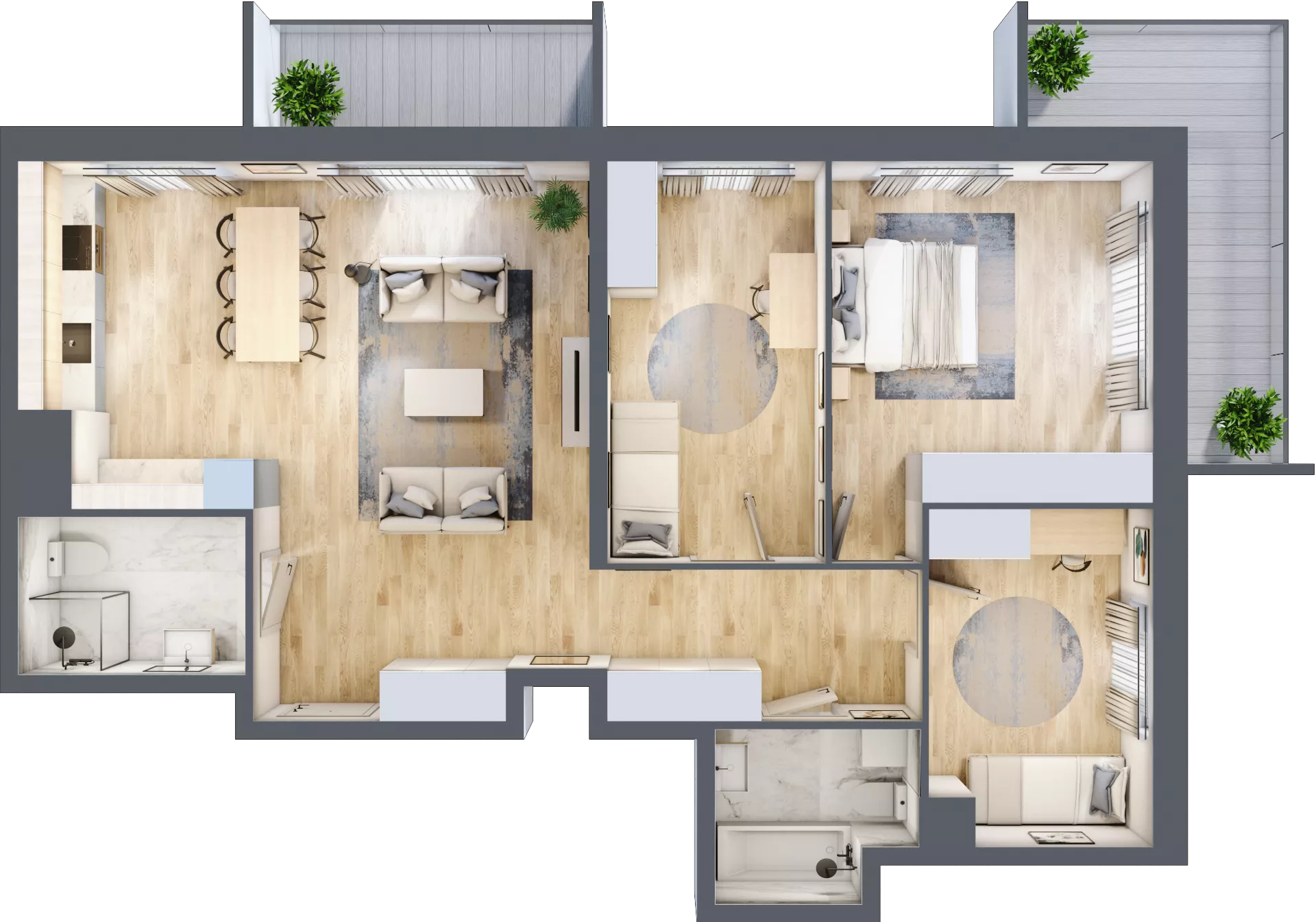 4 pokoje, mieszkanie 92,53 m², piętro 2, oferta nr BC0205, NU Warszawa Wola, Warszawa, Wola, Czyste, ul. Kolejowa