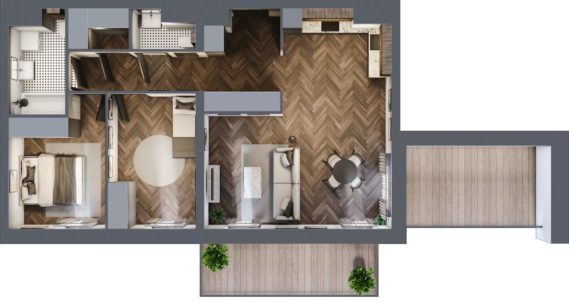 3 pokoje, mieszkanie 72,90 m², piętro 7, oferta nr A3.07.75, Osiedle Aura, Toruń, Jakubskie Przedmieście, ul. Żółkiewskiego 35