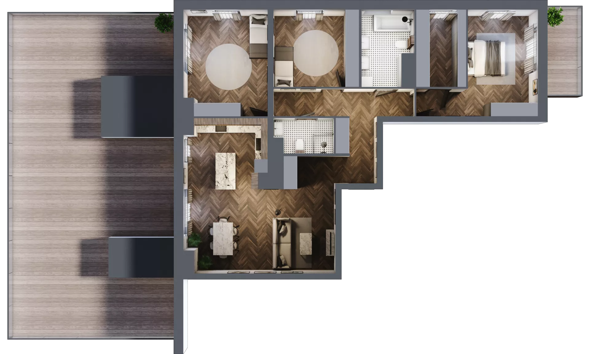 4 pokoje, mieszkanie 117,79 m², piętro 5, oferta nr A3.05.56, Osiedle Aura, Toruń, Jakubskie Przedmieście, ul. Żółkiewskiego 35