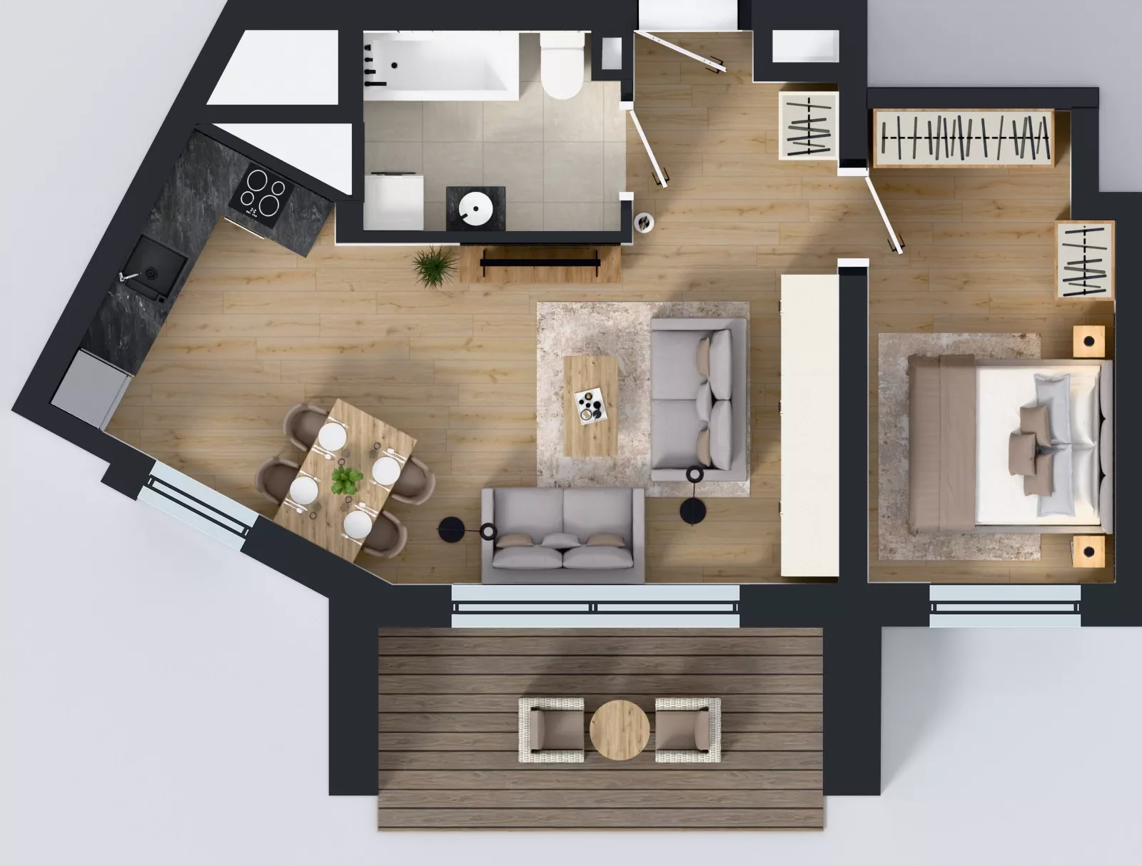 2 pokoje, apartament 44,99 m², piętro 1, oferta nr 11, Ornament, Szczecin, Śródmieście, Nowe Miasto, al. Powstańców Wielkopolskich 100