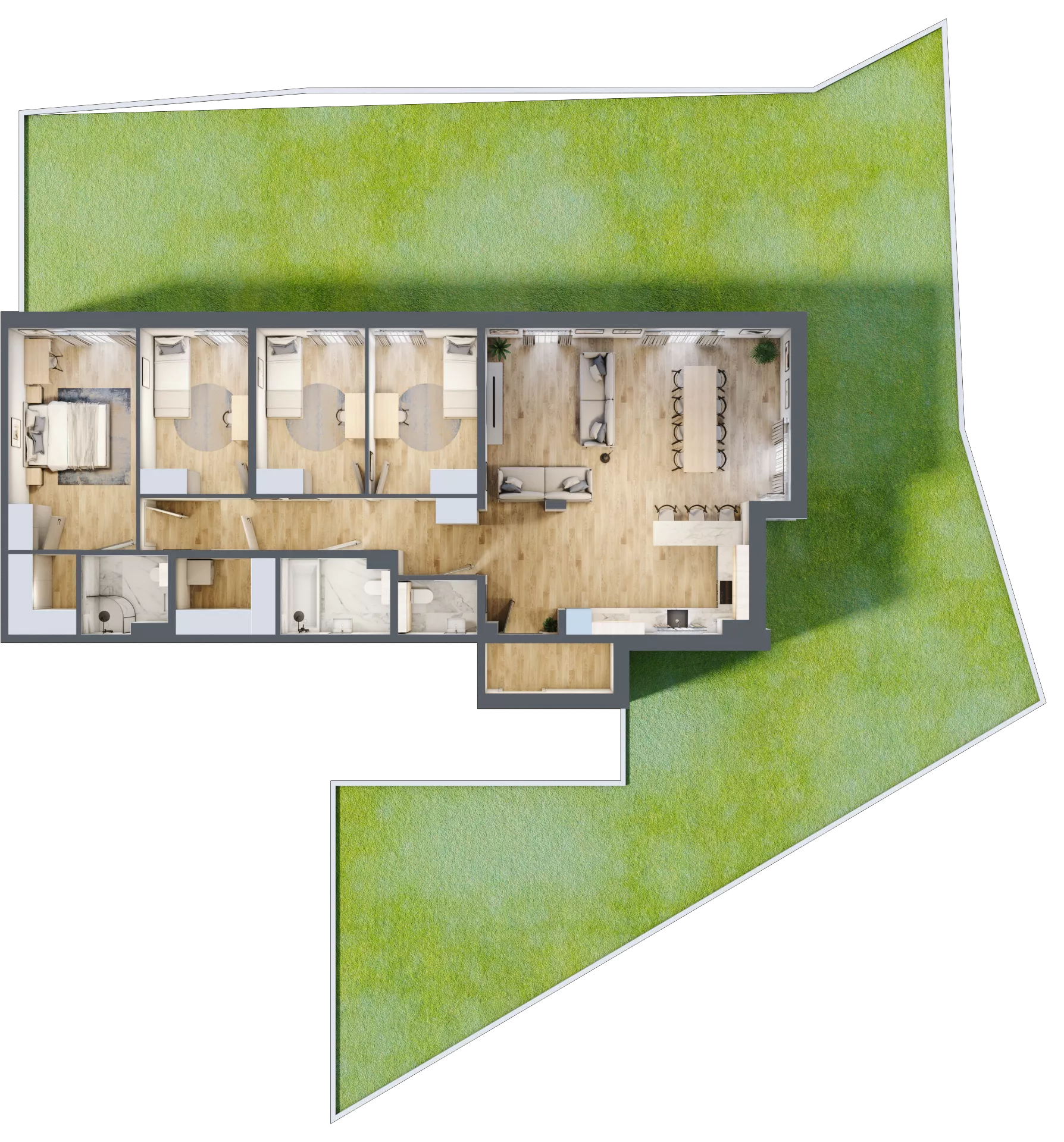 5 pokoi, apartament 127,60 m², parter, oferta nr KRYNICA.MORSKA.M1, Porto Mare, Mechelinki, ul. Zatokowa