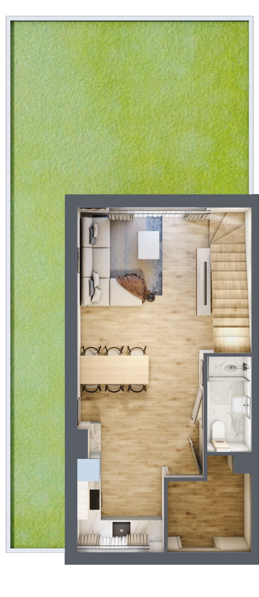 4 pokoje, mieszkanie 80,71 m², parter, oferta nr B12/M1, Libre Park, Kosakowo, ul. Pistacjowa 5