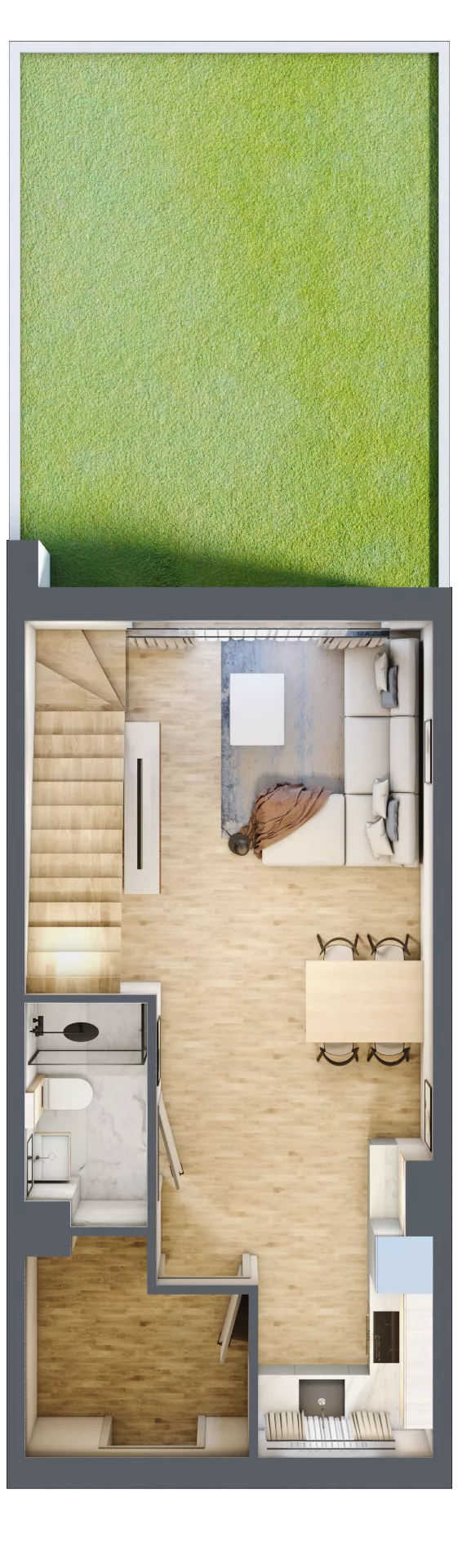 3 pokoje, mieszkanie 69,37 m², parter, oferta nr B8/M2, Libre Park, Kosakowo, ul. Pistacjowa 5