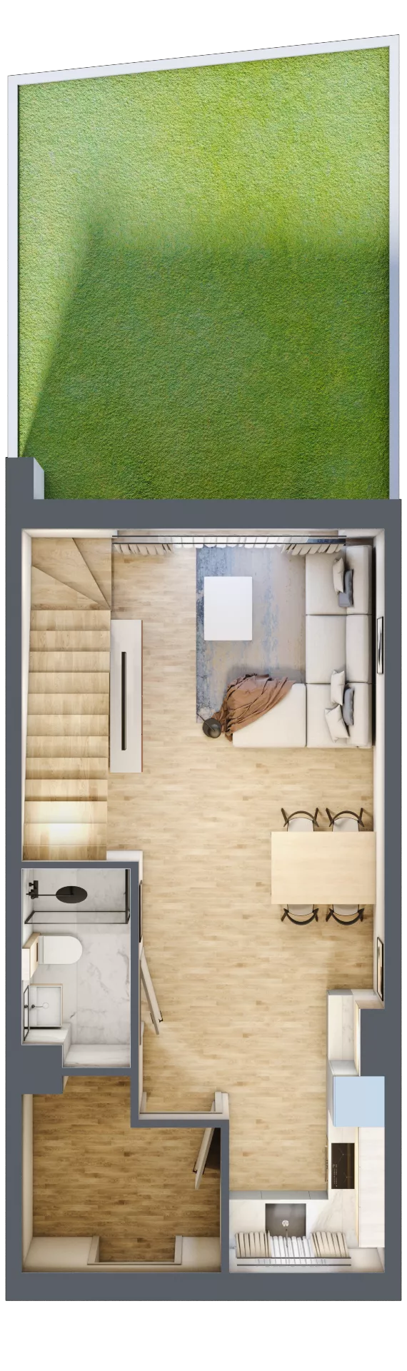 3 pokoje, mieszkanie 69,37 m², parter, oferta nr B9.M2, Libre Park, Kosakowo, ul. Pistacjowa 5