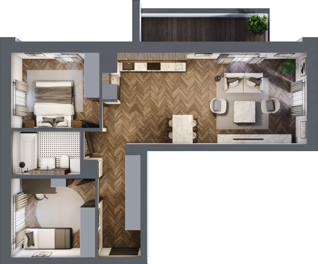 3 pokoje, mieszkanie 62,52 m², parter, oferta nr 1-1, Sokola, Olsztyn, Gutkowo, ul. Sokola