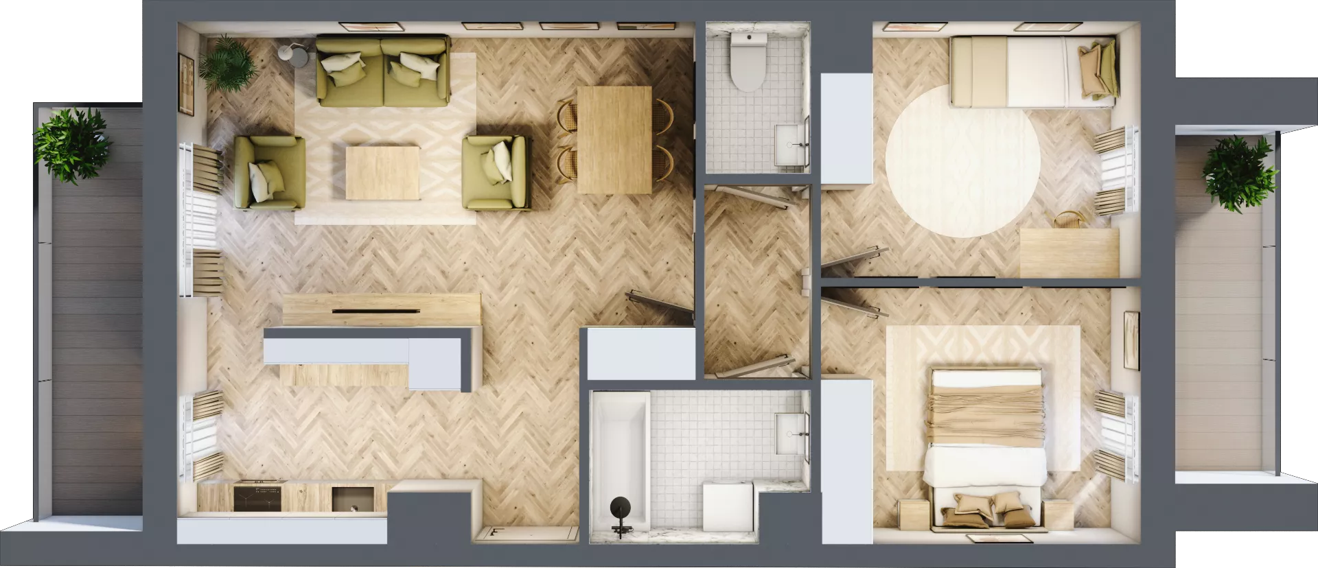 3 pokoje, mieszkanie 62,10 m², piętro 6, oferta nr M167, Nałęczowska - etap II, Lublin, Szerokie, ul. Nałęczowska 67