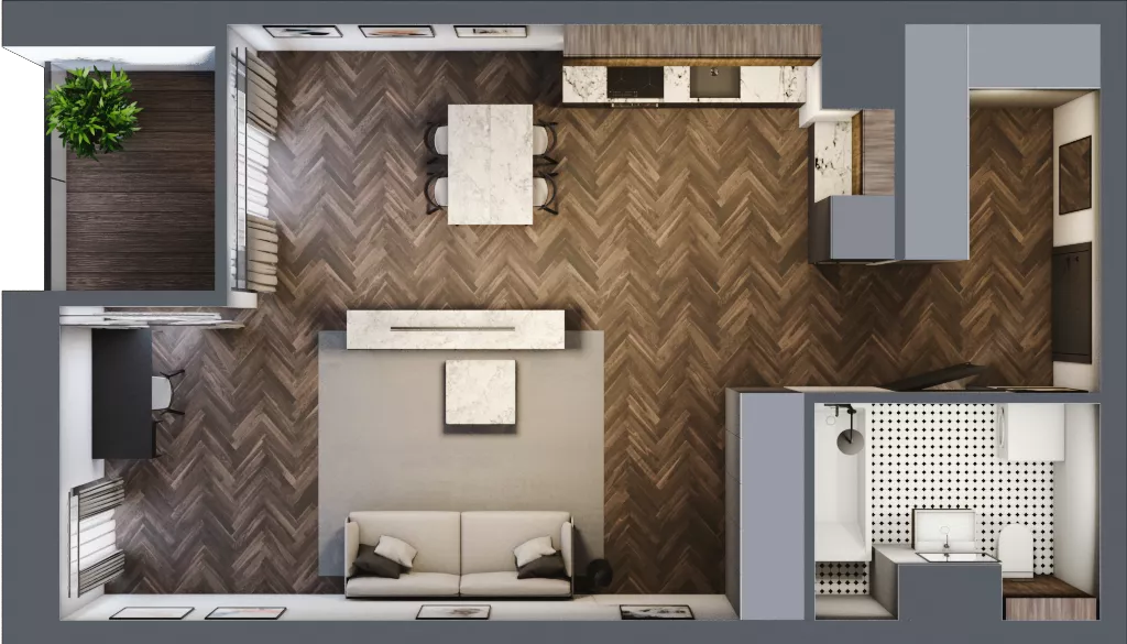 1 pokój, apartament 48,99 m², piętro 3, oferta nr 25, Kopalniana 1, Katowice, Bogucice, ul. Kopalniana 1