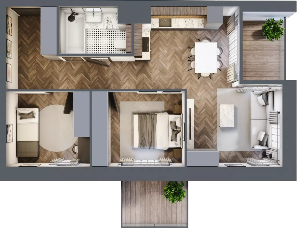 3 pokoje, apartament 54,38 m², piętro 3, oferta nr 29, Kopalniana 1, Katowice, Bogucice, ul. Kopalniana 1