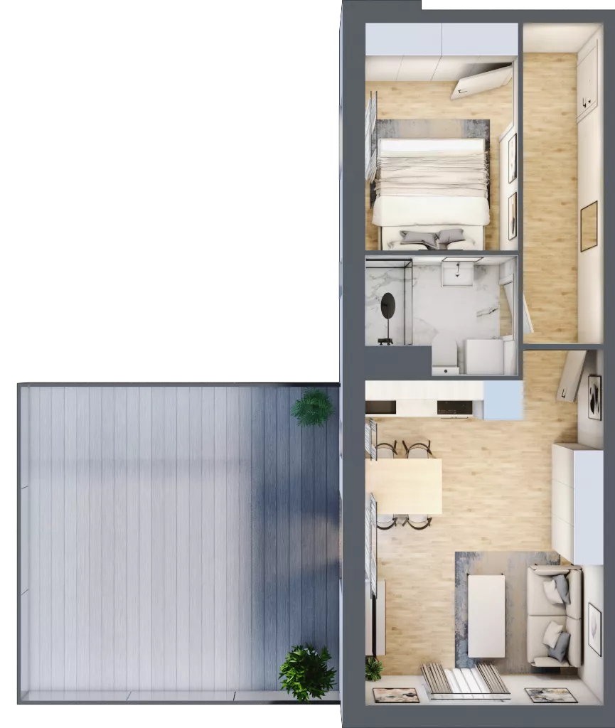 2 pokoje, mieszkanie 37,22 m², piętro 1, oferta nr 3, Osiedle Lotnictwa Polskiego 12, Poznań, Ogrody, Ogrody, ul. Lotnictwa Polskiego 12