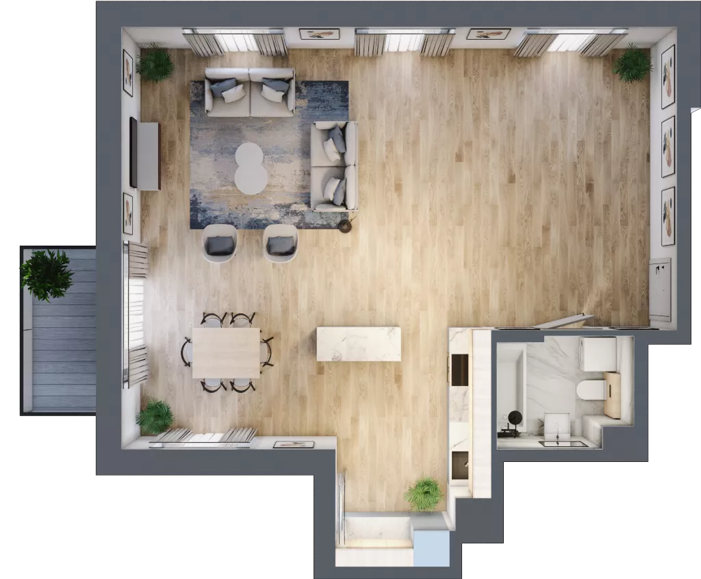 2 pokoje, mieszkanie 101,90 m², piętro 3, oferta nr BA0301, Talarowa Park, Warszawa, Białołęka, Tarchomin, ul. Talarowa