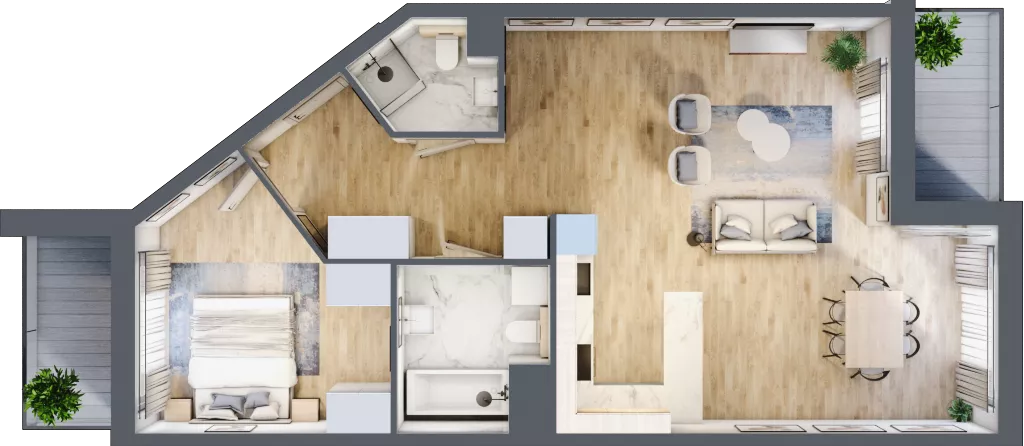 3 pokoje, mieszkanie 93,88 m², piętro 3, oferta nr CA0307, Talarowa Park, Warszawa, Białołęka, Tarchomin, ul. Talarowa