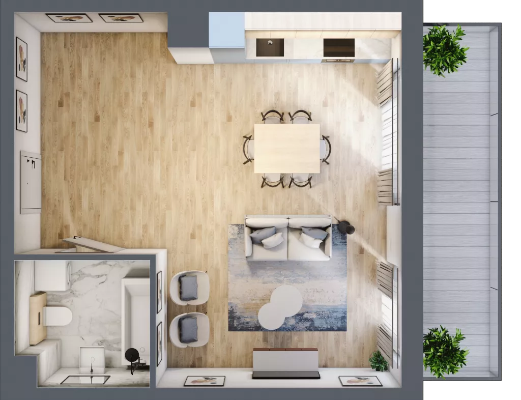 2 pokoje, mieszkanie 71,08 m², piętro 3, oferta nr CD0304, Talarowa Park, Warszawa, Białołęka, Tarchomin, ul. Talarowa